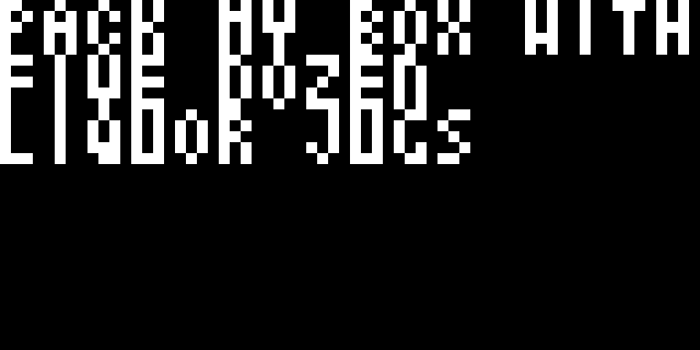 CG-pixel-3x5-mono example